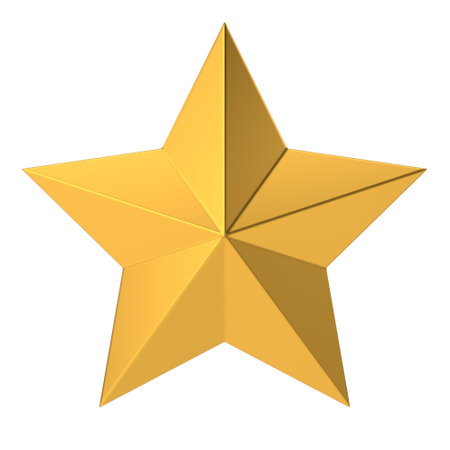 Star. 3D Christmas element.の写真素材