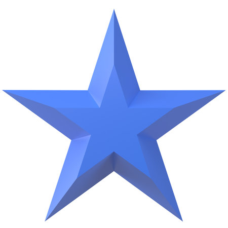 3D star. 3D illustration.の写真素材