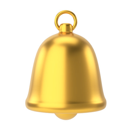 Christmas bell. 3D Christmas element.の写真素材
