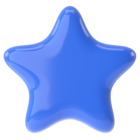 3D star. 3D illustration.の写真素材