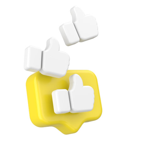 3D like icon. 3D illustration.の写真素材