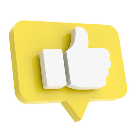 3D like icon. 3D icon. 3D illustration.の写真素材