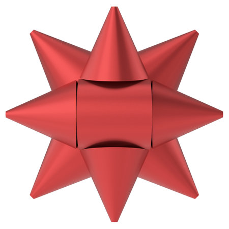 Ribbon. 3D bow. 3D illustration.の写真素材