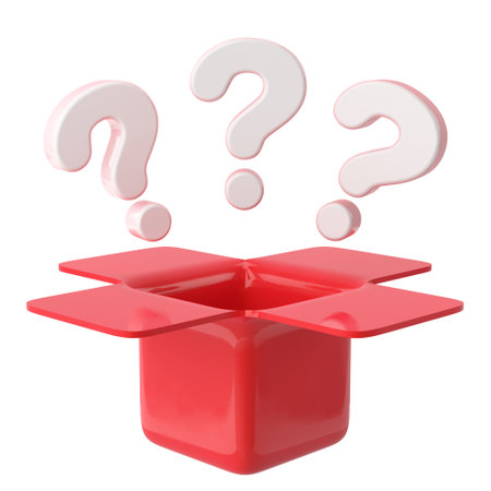 Mystery box. Lucky box. 3D illustration.の写真素材