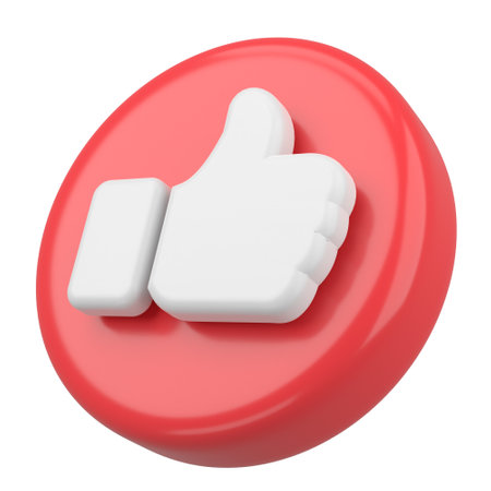 3D like icon. 3D illustration.の写真素材