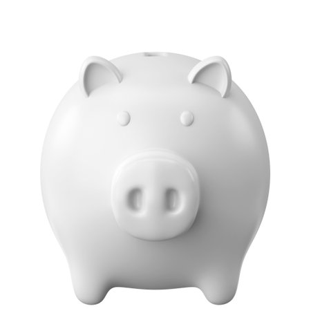 3D piggy bank. 3D illustration.の写真素材