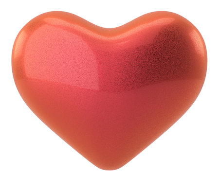 3D heart. Valentine card decoration. 3D illustration.の写真素材