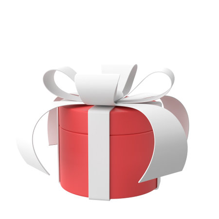 3D gift box. 3D illustration.の写真素材