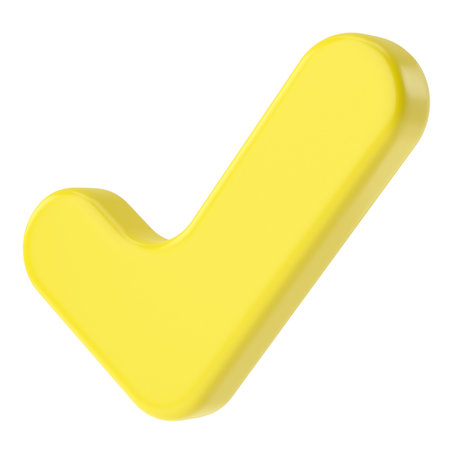 3D check mark sign. Checkbox. 3D illustration.の写真素材