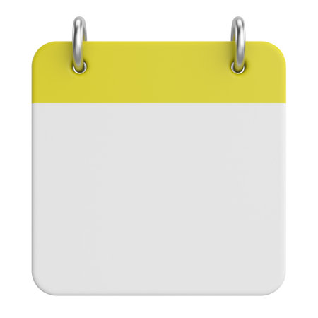 Empty calendar. 3D calendar. 3D illustration.の写真素材
