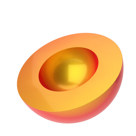 3D semicircle shape. 3D geometric shape.の写真素材