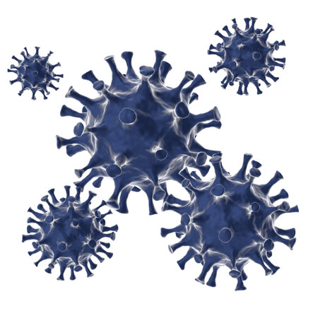 3D virus. Corona Virus Disease. 3D element.の写真素材
