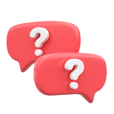 Q&A icon. FAQ icon. 3D element.の写真素材