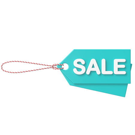 Sale tag. Sale label. 3D tag.の写真素材