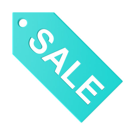 Sale tag. Sale label. 3D tag.の写真素材