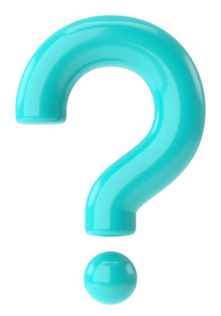 Question mark sign. 3D question mark.の写真素材
