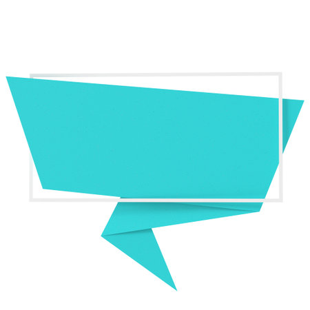 Speech bubble. 3D text box.の写真素材