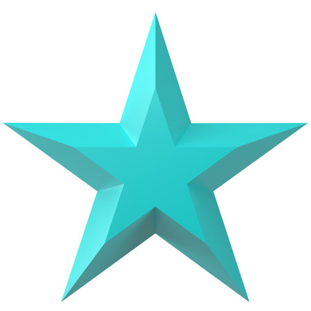 3D star. 3D illustration.の写真素材