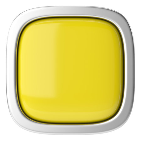 3D button. Empty button. 3D illustration.の写真素材