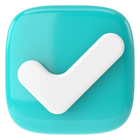 3D checkbox. Check mark. 3D illustration.の写真素材