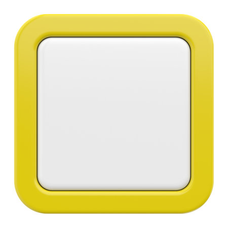 3D button. Empty button. 3D illustration.の写真素材