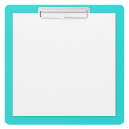 Clipboard with note paper. 3D illustration.の写真素材