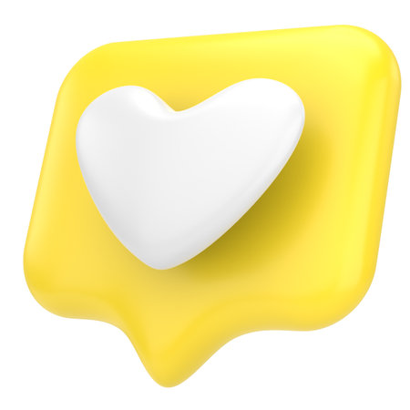 Like icon. like button. 3D illustration.の写真素材