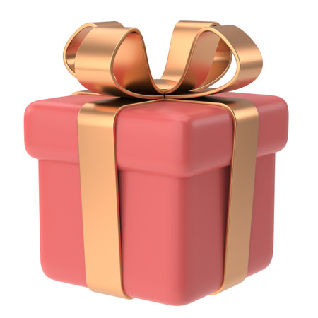 3D gift box. 3D illustration.の写真素材