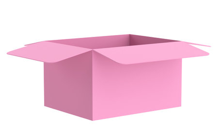 3D open box. 3D illustration.の写真素材