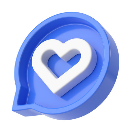 3D like icon. 3D illustration.の写真素材