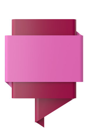 3D speech bubble. Empty banner. 3D illustration.の写真素材