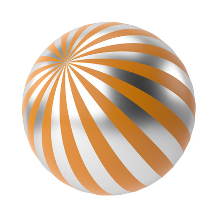 Colorful christmas ball. 3D illustration.の写真素材