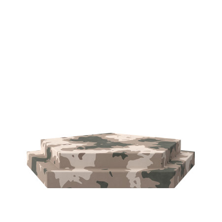 Product display with camouflage texture. 3D illustration.の写真素材