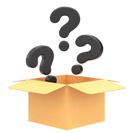 Mystery box. Lucky box. 3D illustration.の写真素材