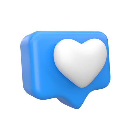 Like icon design. 3D like icon. 3D illustration.の写真素材