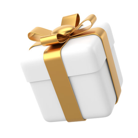 3D gift box. 3D element. 3D illustration.の写真素材