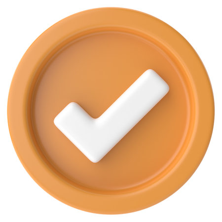 Check mark. Checkbox. 3D illustration.の写真素材
