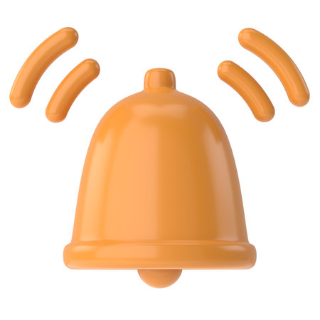 Subscribe icon. 3D Bell. 3D illustration.の写真素材