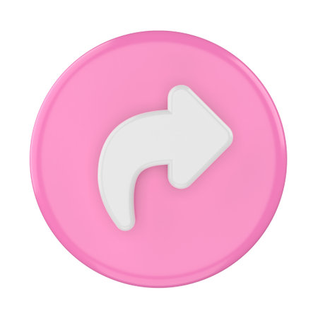 3D share icon. Share button. 3D element.の写真素材