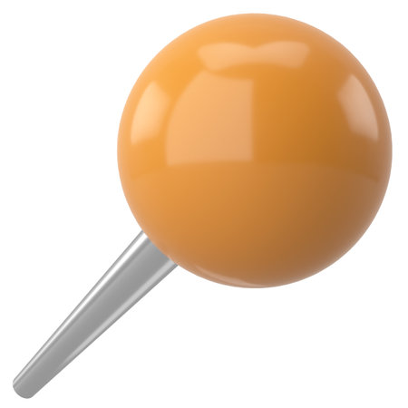 Push pin. Drawing pin. 3D pin. 3D illustration.の写真素材