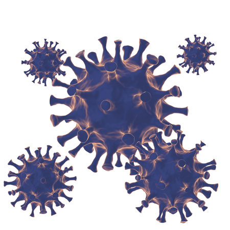 3D virus. Corona Virus Disease. 3D illustration.の写真素材