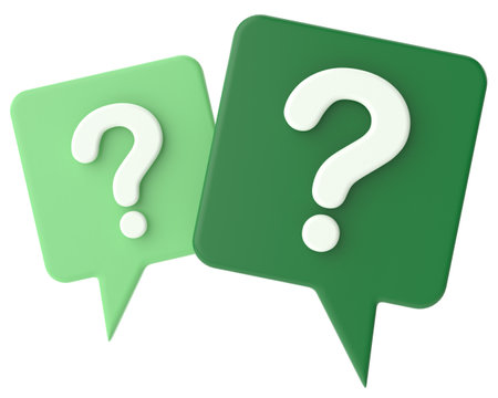 Question mark. Frequently Asked Questions (FAQ). 3D illustration.の写真素材