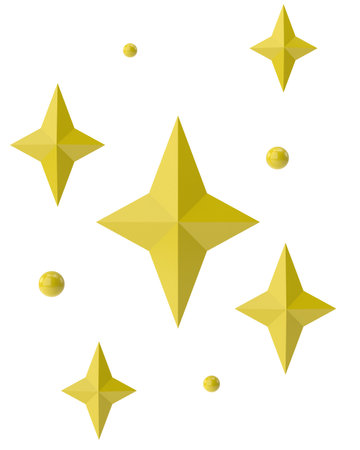 Sparkle effect. 3D illustration.の写真素材
