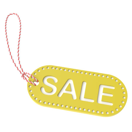 Sale tag. Sale label. 3D tag.の写真素材