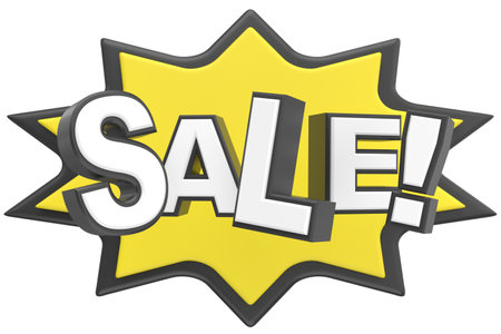 Sale badge. 3D illustration.の写真素材