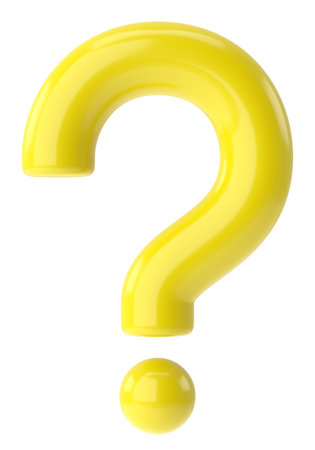Question mark sign. 3D question mark.の写真素材