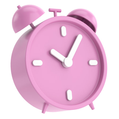 3D alarm clock. 3D illustration.の写真素材
