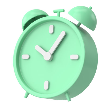 3D alarm clock. 3D illustration.の写真素材