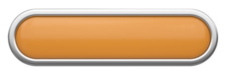 3D button. Empty button. 3D illustration.の写真素材