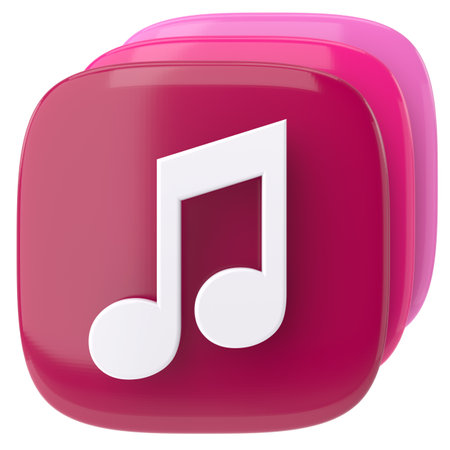 Music icon. Music Symbol. 3D illustration.の写真素材